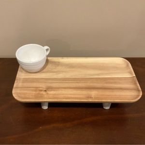 Teacup Platter Decoration - White, Turquoise or Black - Your Choice